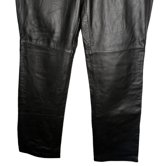 Vintage PS-3983 Periscope Black Leather Pants - Picture 3 of 6